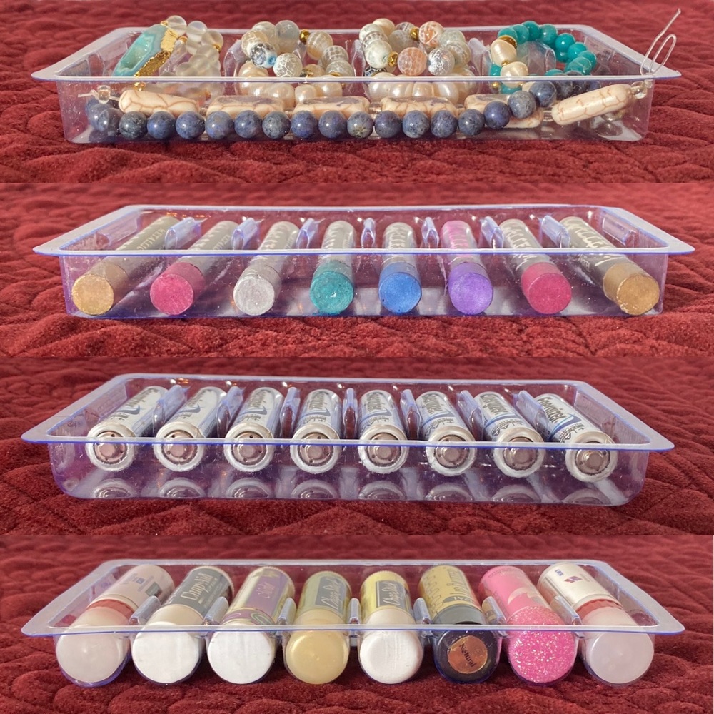 NEW! 5 For $15 Clear Organization Trays - Picture 2 of 10